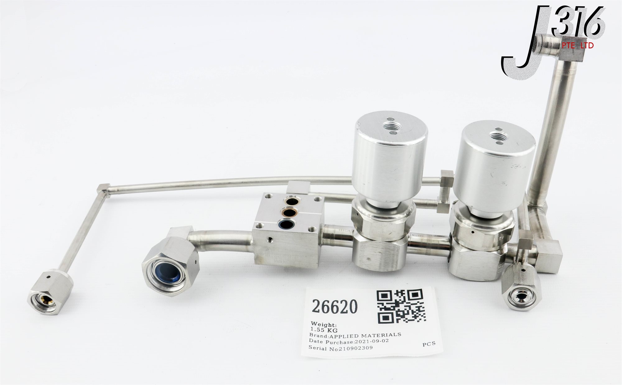 サンプル 26620 APPLIED MATERIALS 4-WAY MANIFOLD VALVE ASSY, 0021-45153 0051